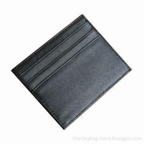 Leather Card Holder, Available in Various Colors